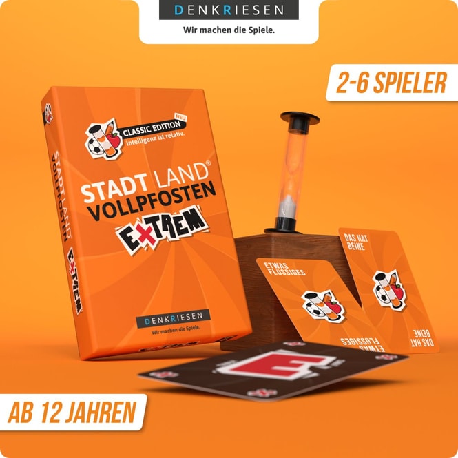 Stadt Land® Vollpfosten - Extrem - Classic Edition - Intelligenz ist relativ