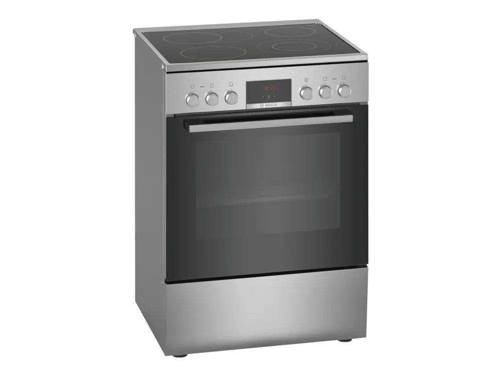 Bosch Serie | 4 HKR39C250 - Komfur - fritstående - bredde: 60 cm - dybde: 60 cm - højde: 85 cm - med selv-rengøring - rustfrit stål