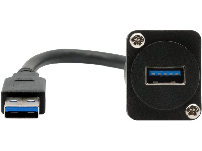 Exsys USB 3.1 Adapter D-Typ Kabel USB-A Stecker - USB-A Buc D-Typ Kabel-Adapter USB-A Buchse zu Stecker, USB 3.2 Gen 1, 20 cm