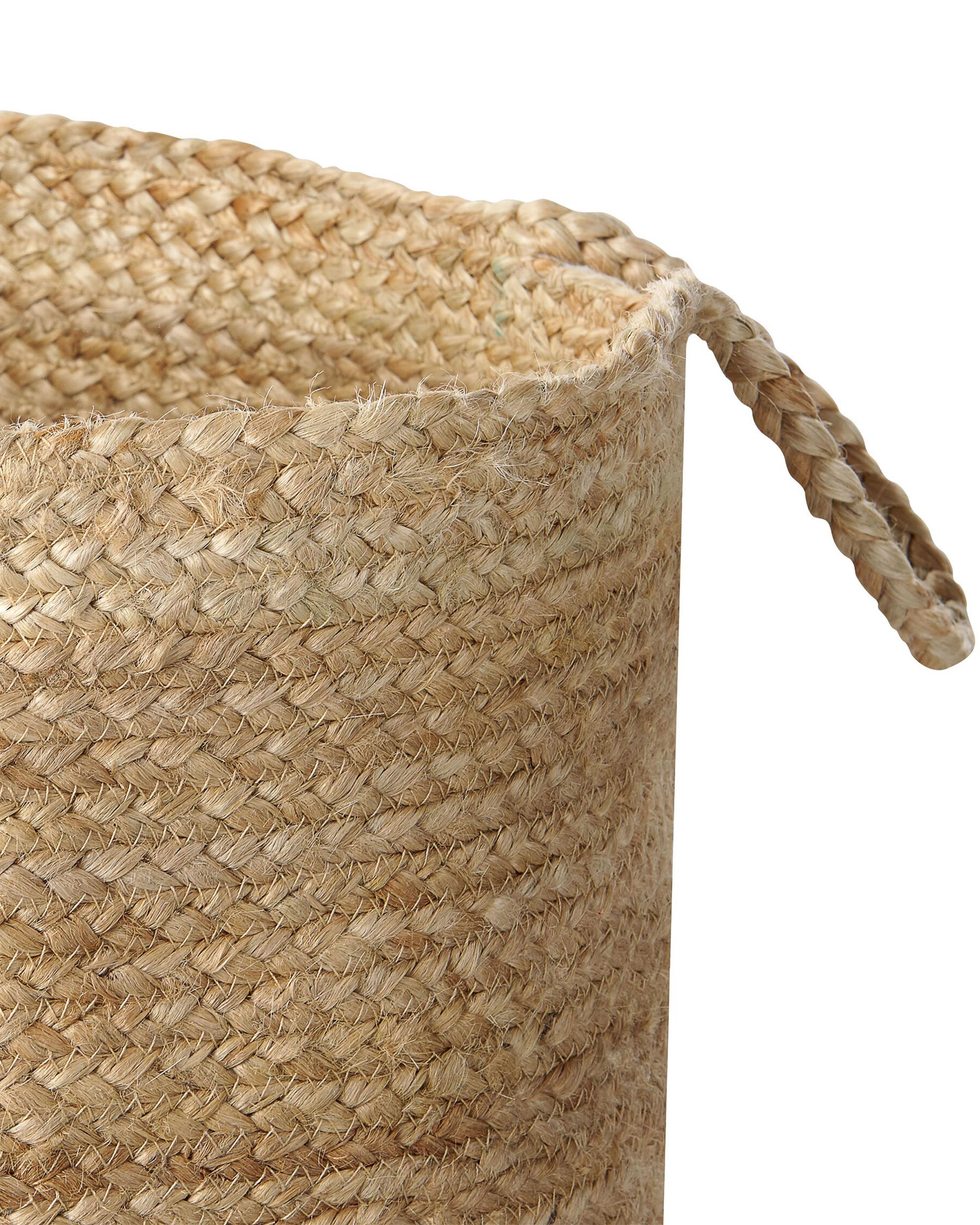 Set van 2 manden GAJAR Jute Marineblauw