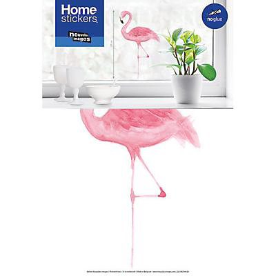 Sticker Flamant rose 24 x 36 cm