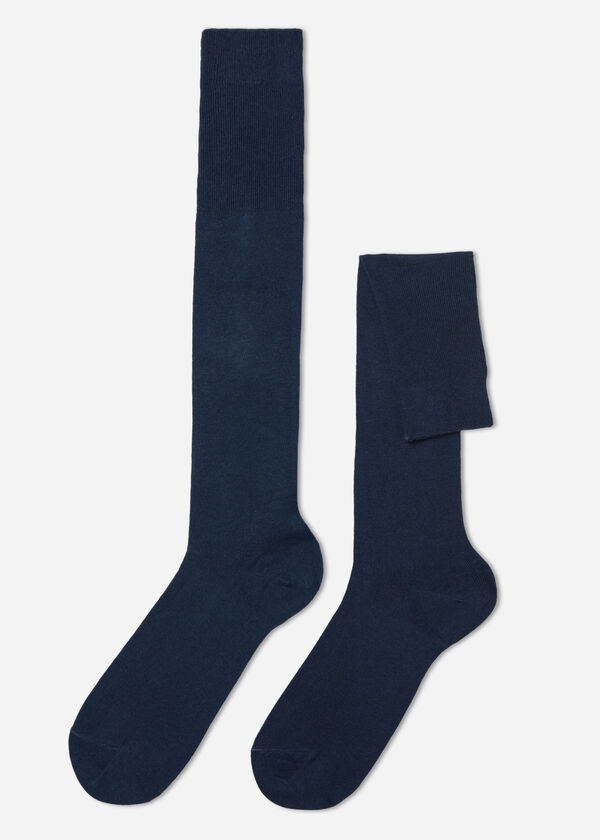 Meias compridas masculinas com cashmere