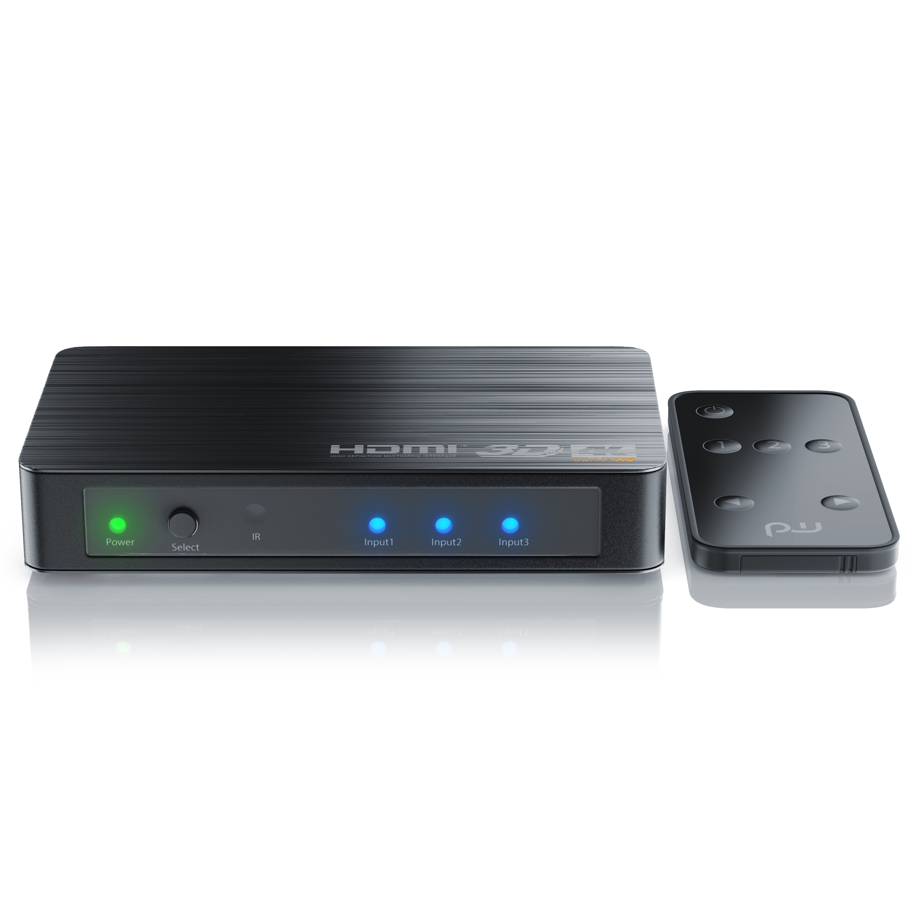 Primewire Ultra HD 4k 3-Port HDMI Umschalter inkl. Fernbedienung 3x HDMI IN / 1x HDMI OUT
