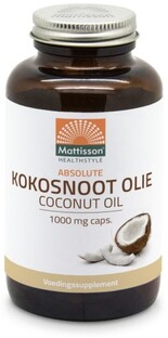 Mattisson HealthStyle Kokosnoot Olie 1000mg Capsules 120CP