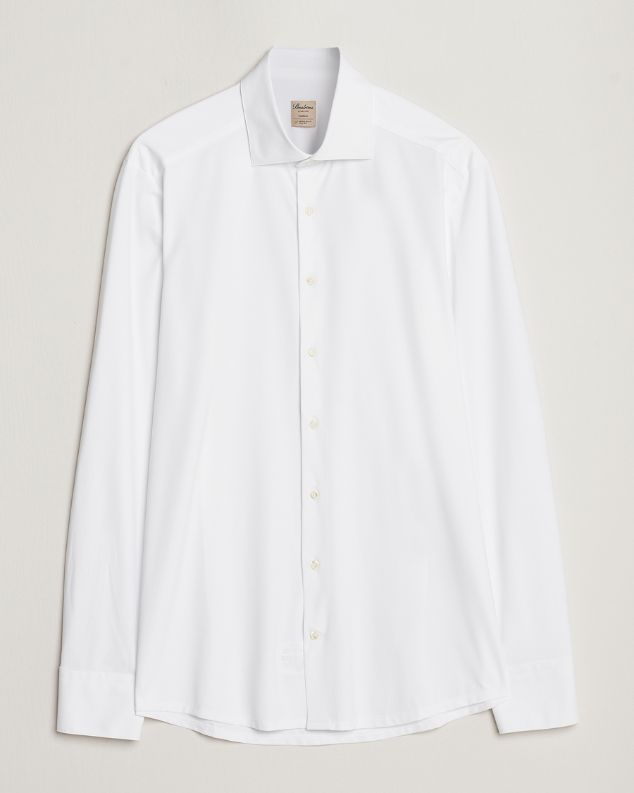 Stenströms Slimline Cut Away 4-Way Stretch Shirt White