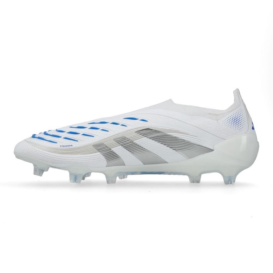 adidas Predator Elite Laceless FG Polar Victory - Blanc/Argenté/Bleu