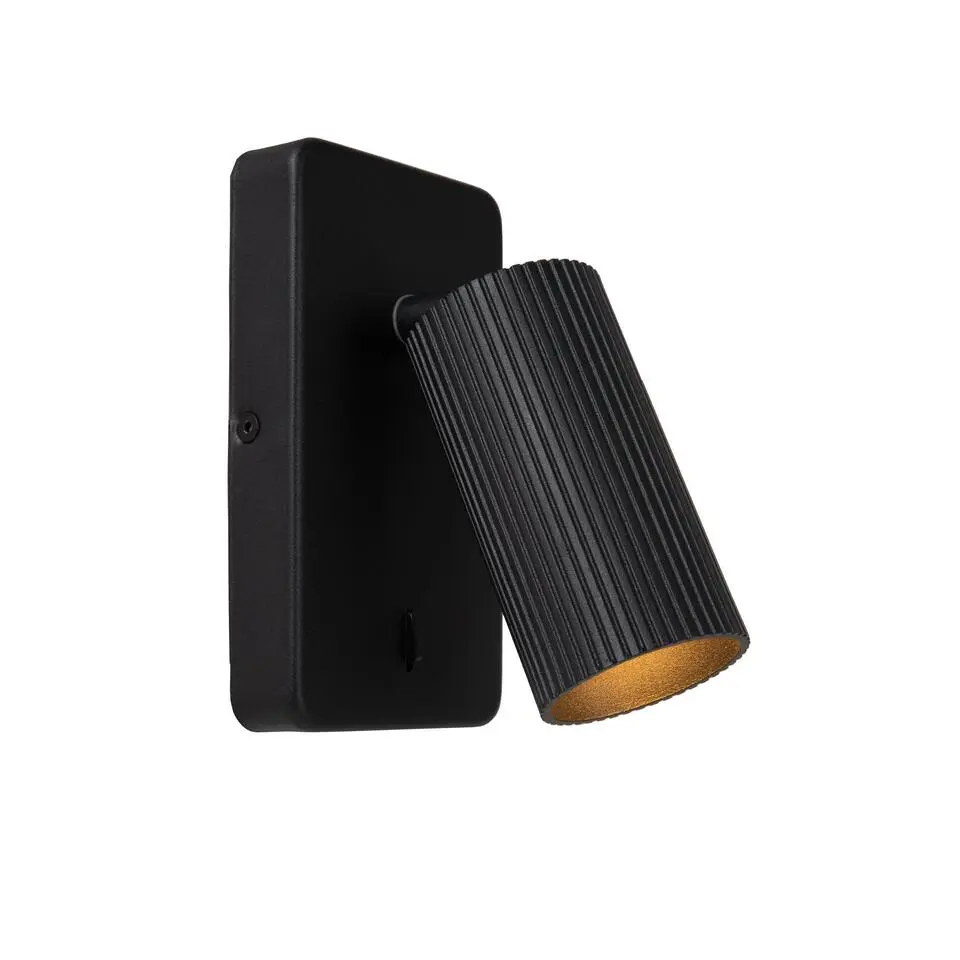 Lucide CLUBS Bedlamp - Zwart