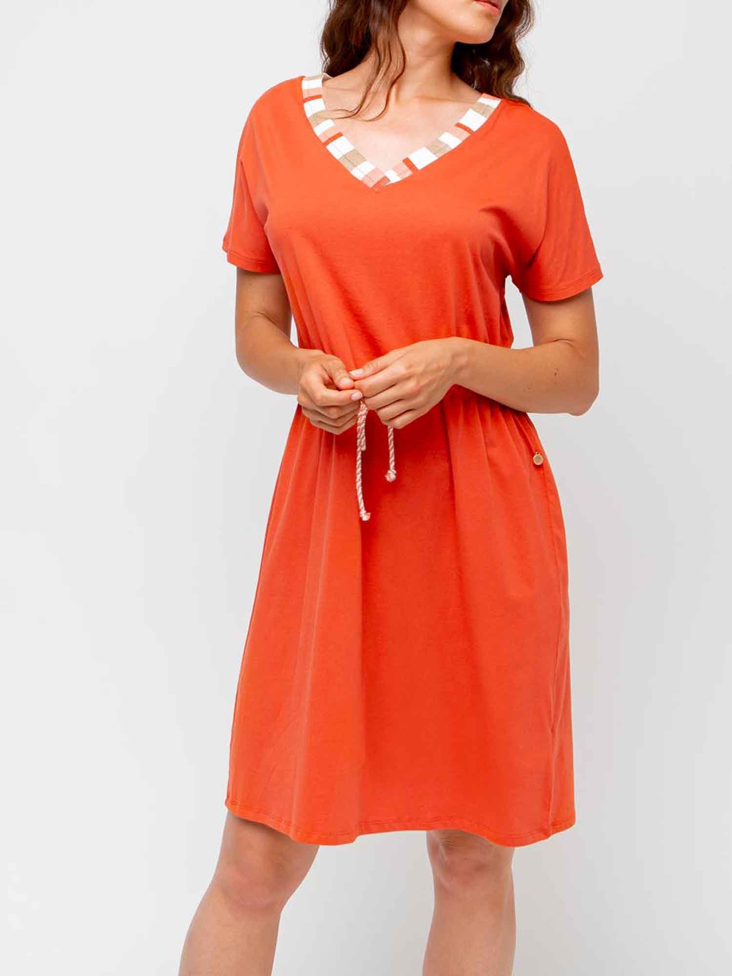 Robe Femme Coton Biologique Orange