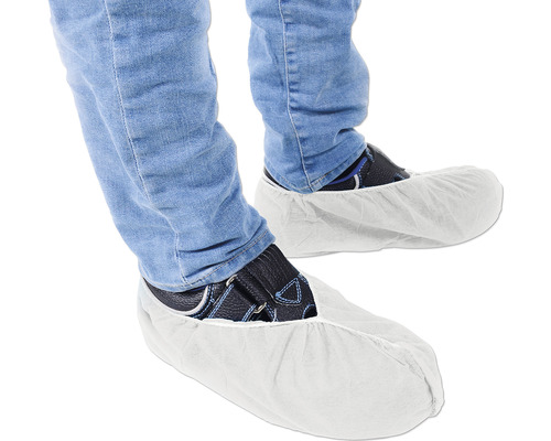 Witte overschoenen, 10 paar, maten 39-46