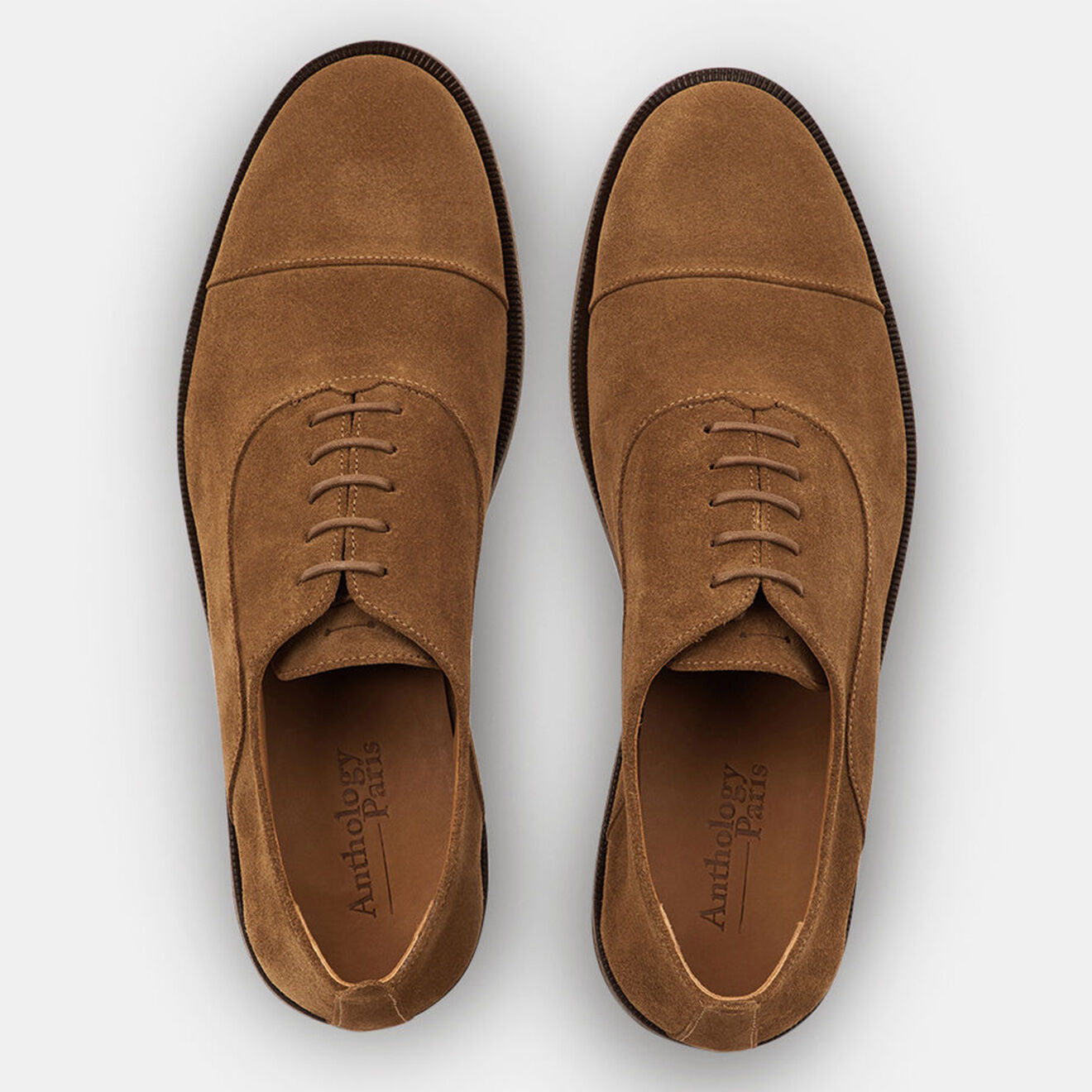 Anthology Richelieus en Velours de Cuir Perry marron