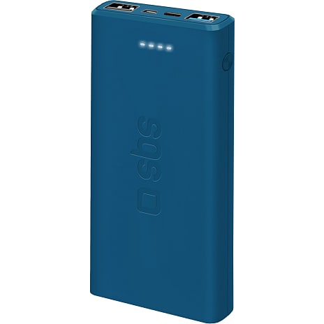 SBS powerbank 10.000 mAh - blå