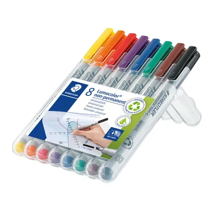 STAEDTLER® Lumocolor® non-permanent pen 312 Universalstift B, 8 Stück