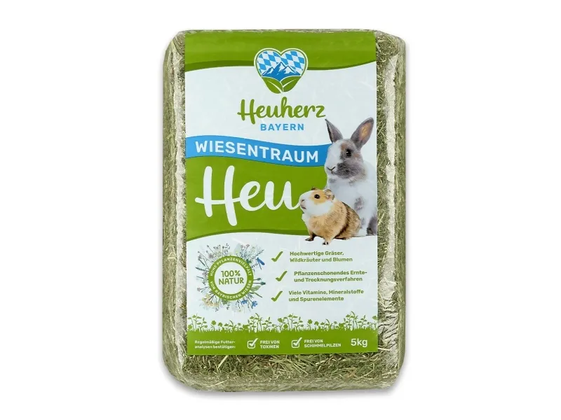 Heuland Heuherz Bayern Økologisk Hø 5 kg