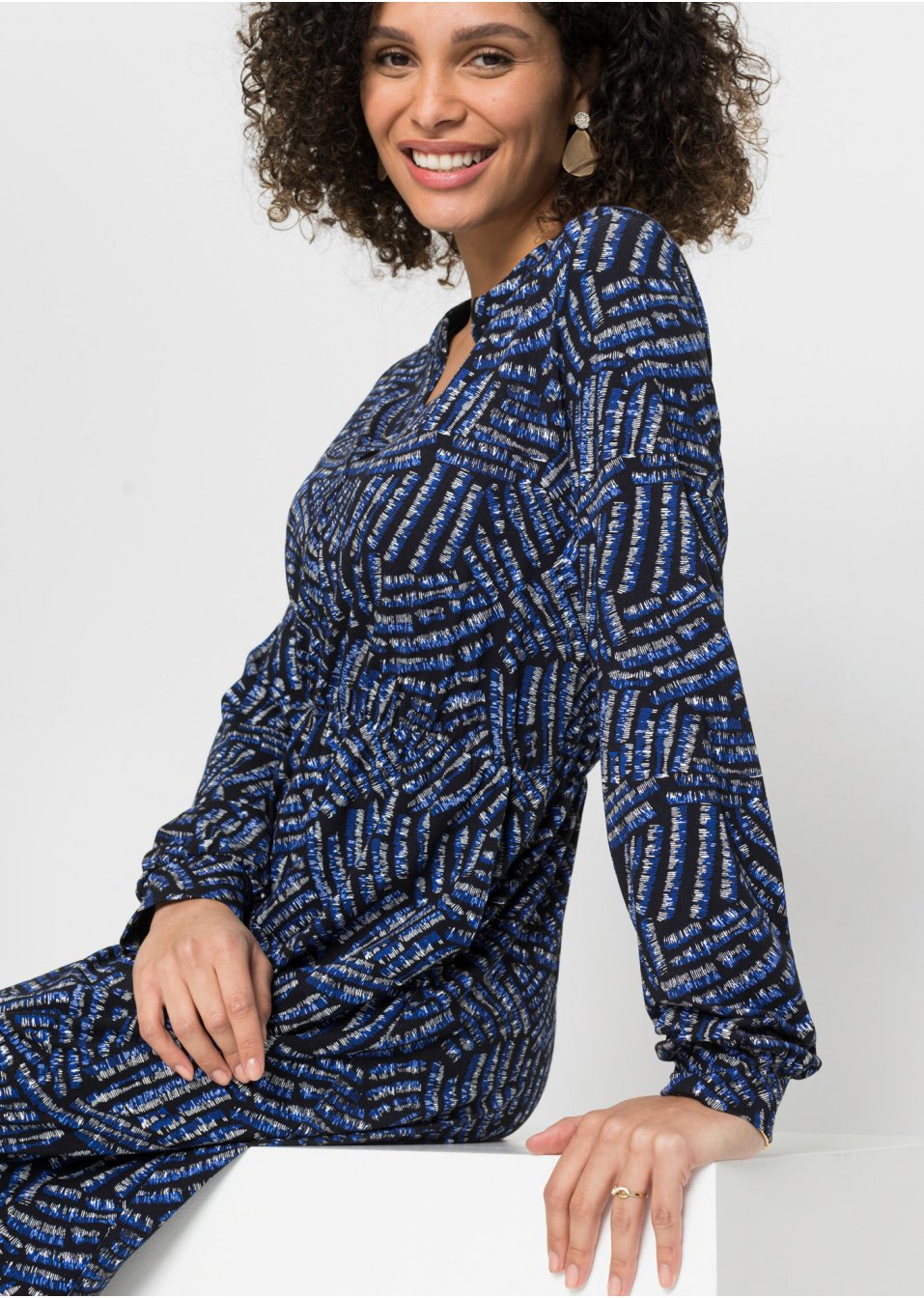 Robe longue imprimée