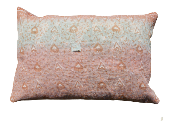 Kussen Kantha vintage 40x60 cm soft pink