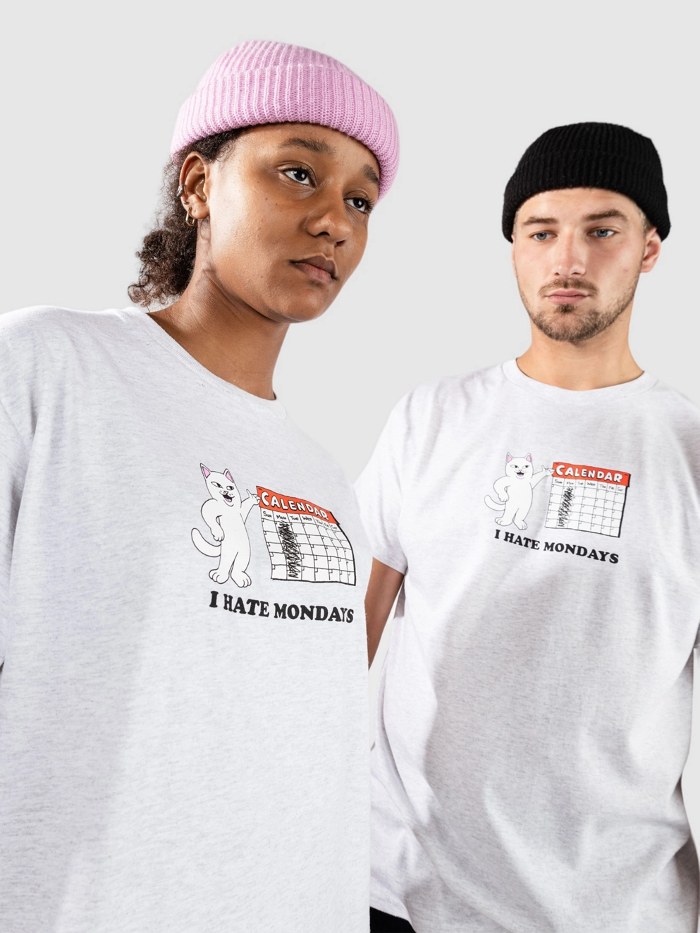 RIPNDIP I Hate Mondays T-Shirt ash heather