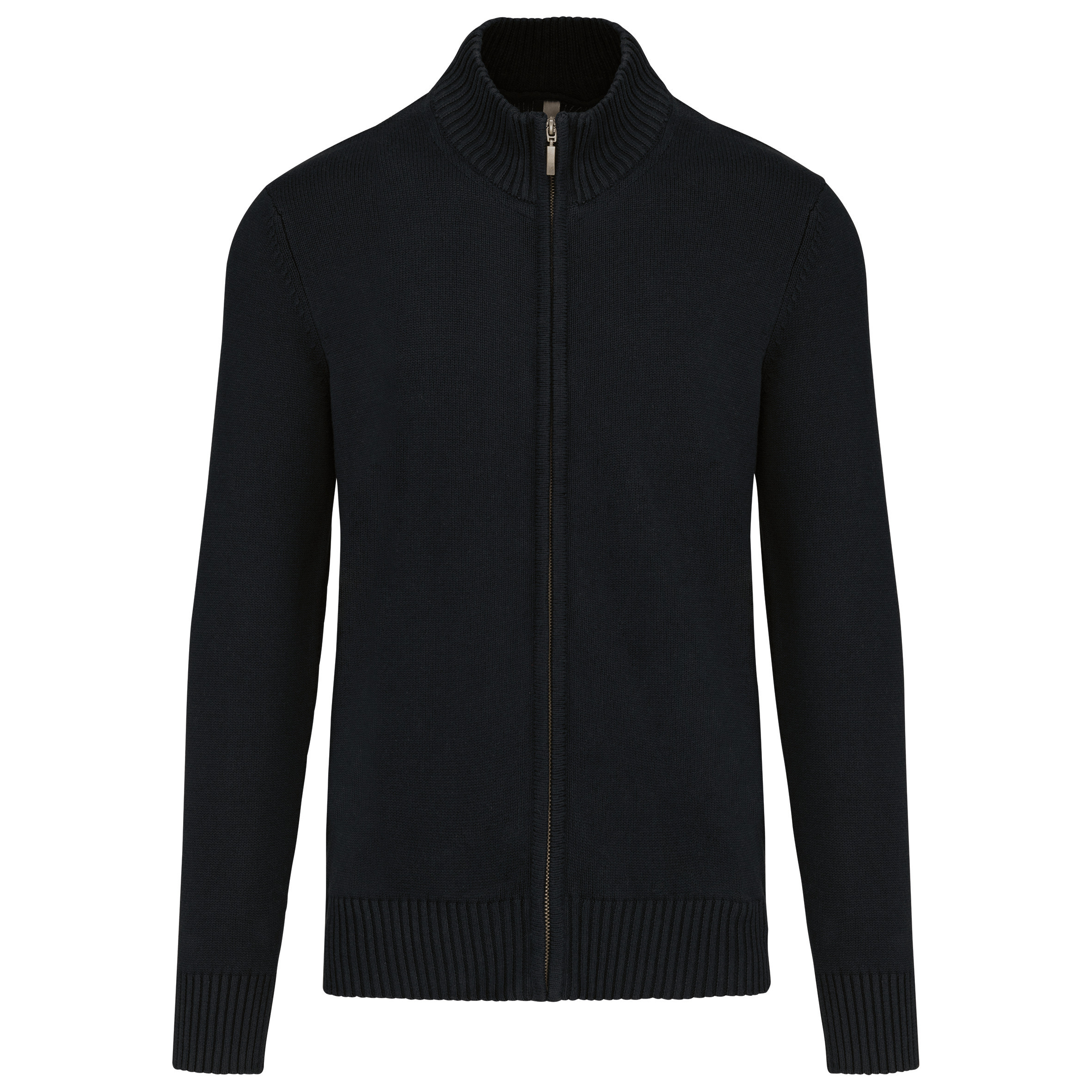 Kariban K971 - Cardigan Homme à Zip Complet en Coton Élégant