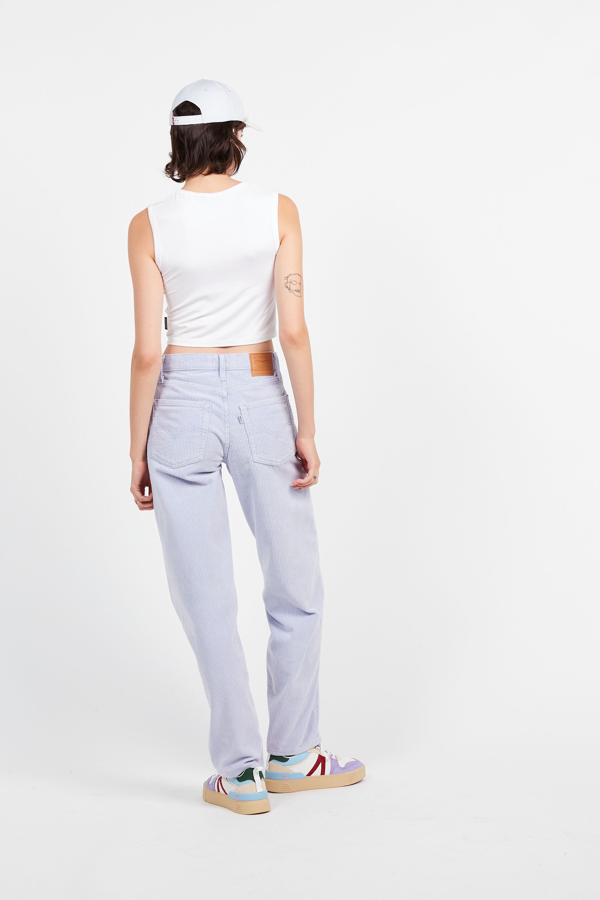 WASTED Top TANK  DAMAGED GOODS Blanc