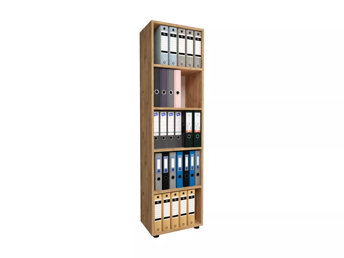 Étagère de bureau en bois Étagère à dossiers Ulas 5f