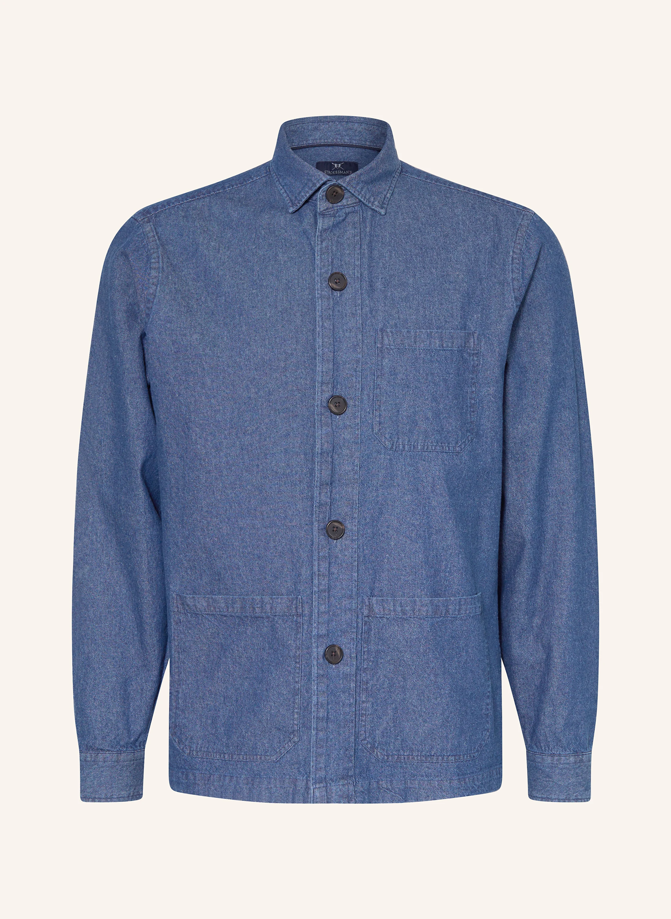 STROKESMAN'S Overshirt in Jeansoptik
