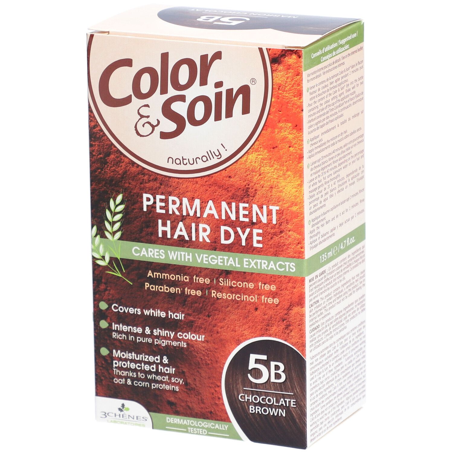 Les 3 Chênes Color & Soin 5B Schokoladenbraun