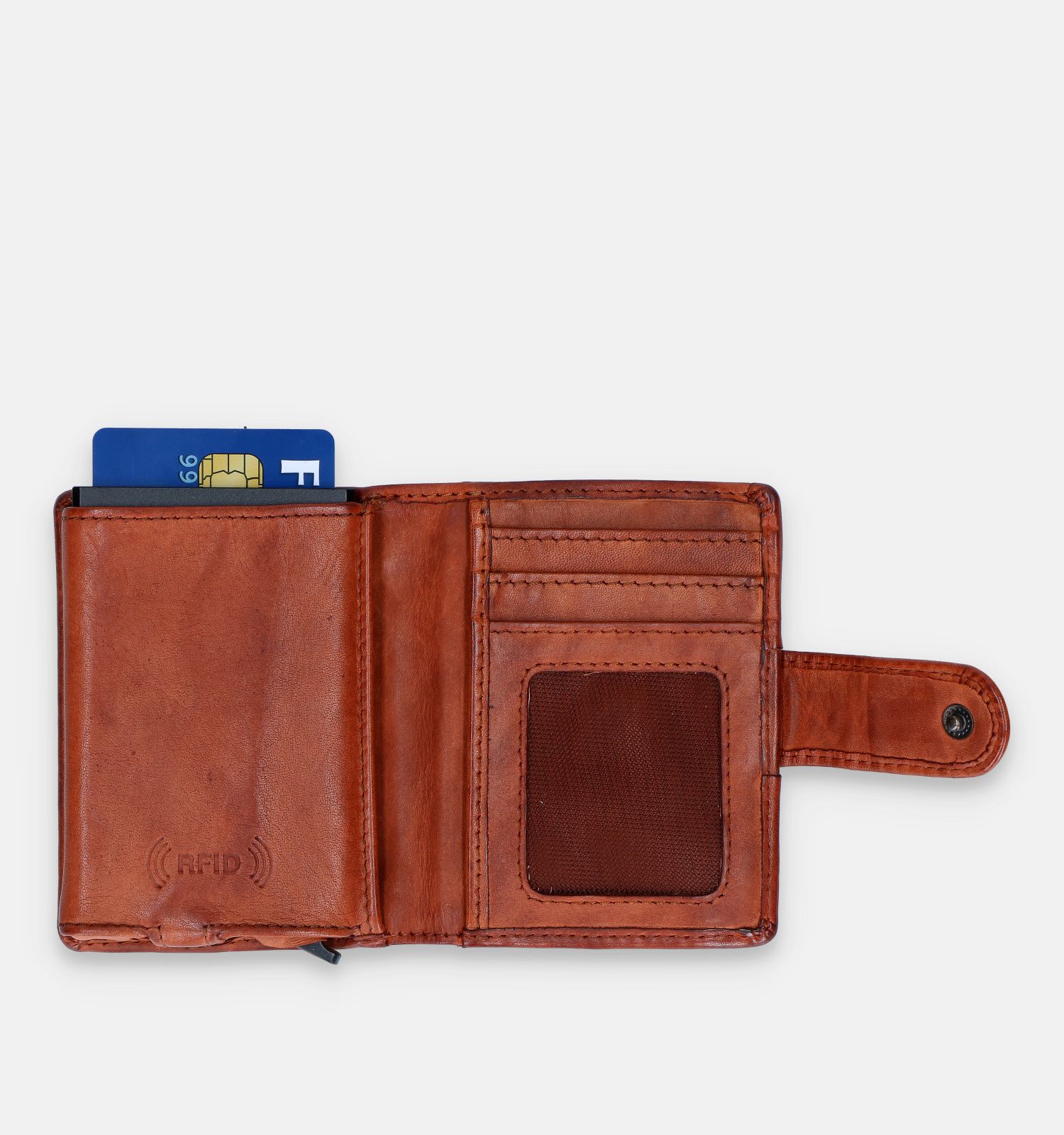 Kaartenhouder cognac