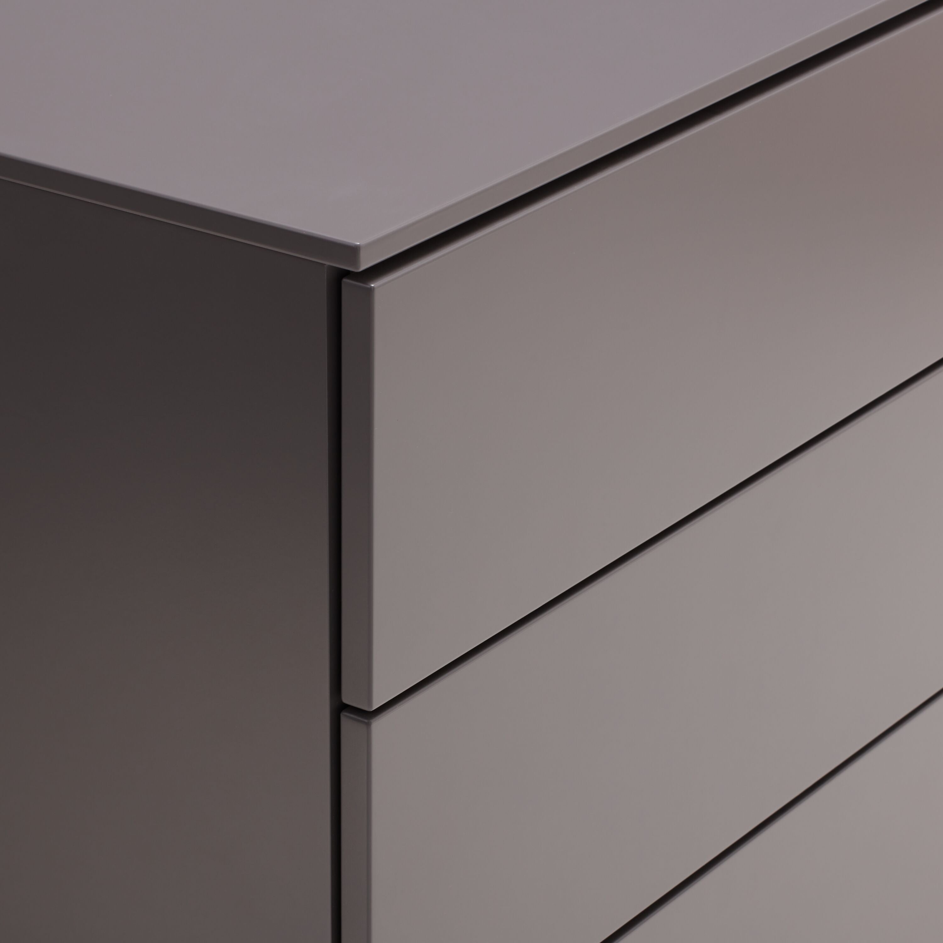 TILL Sideboard - Dunkelgrau / B: 140.0 cm x T: 41.0 cm x H: 83.8 cm