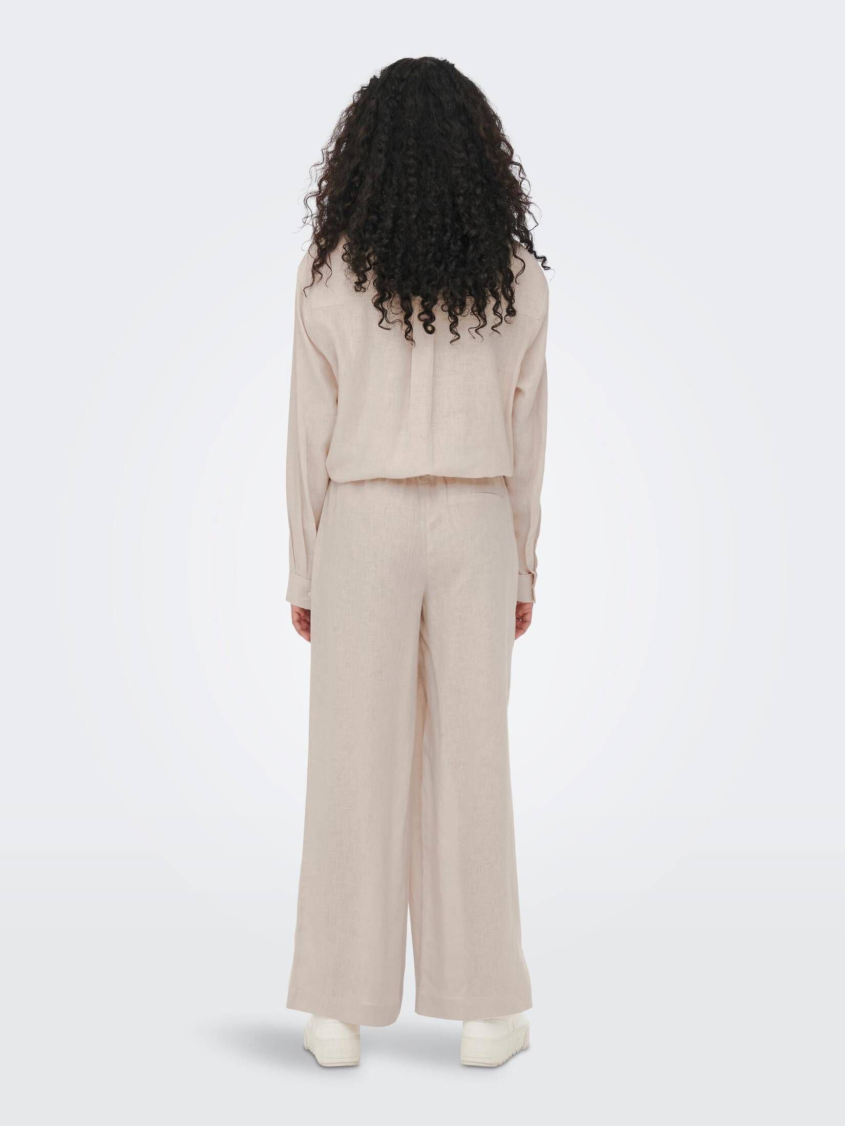Only| Damen Hose ONLTOKYO HW LINEN BLEND