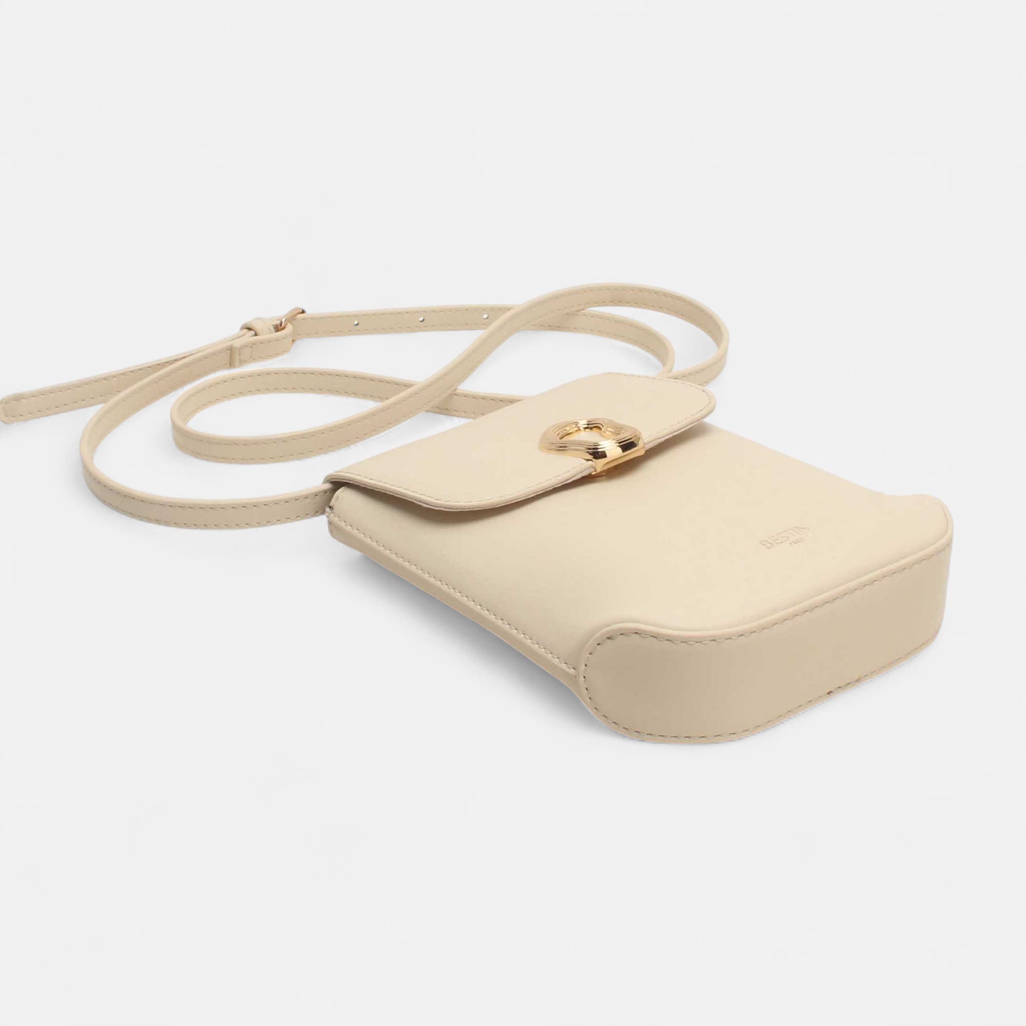 Pochette pour téléphone beige
