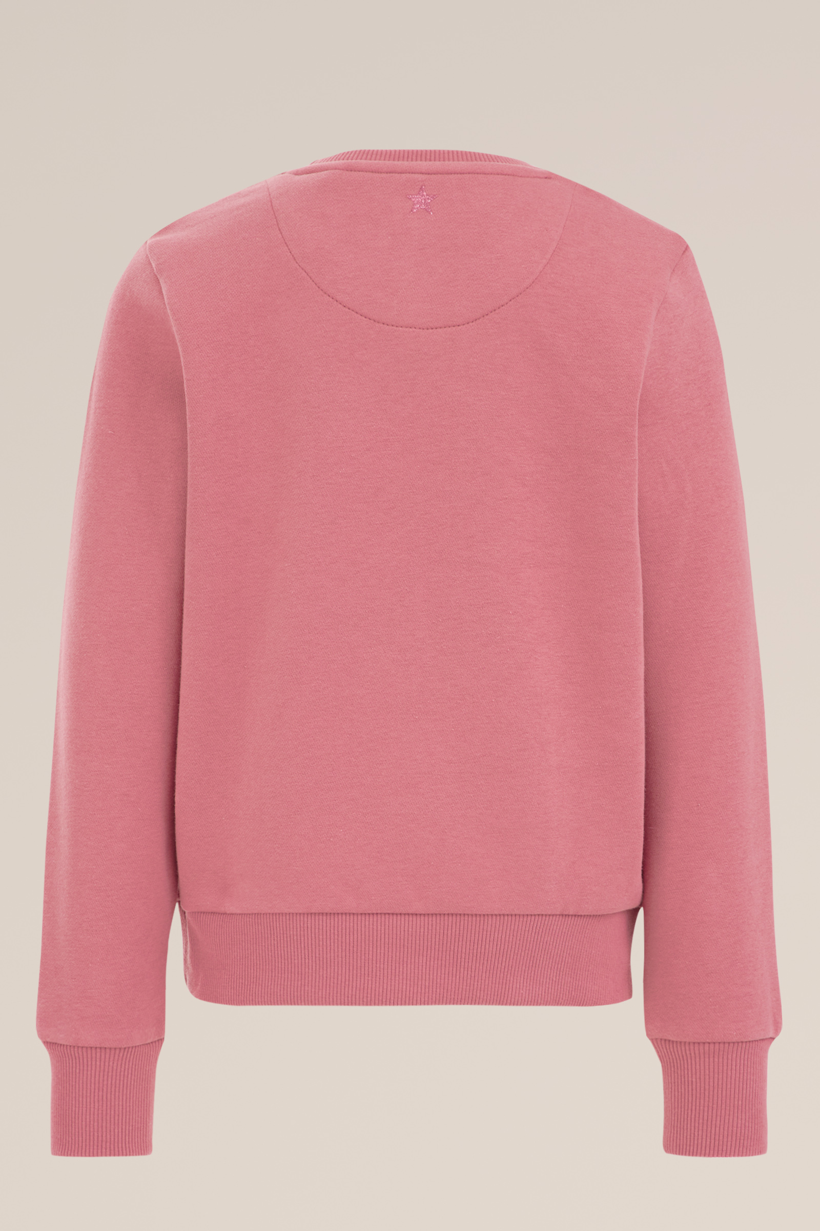 Meisjes sweater met opdruk WE Fashion Roze