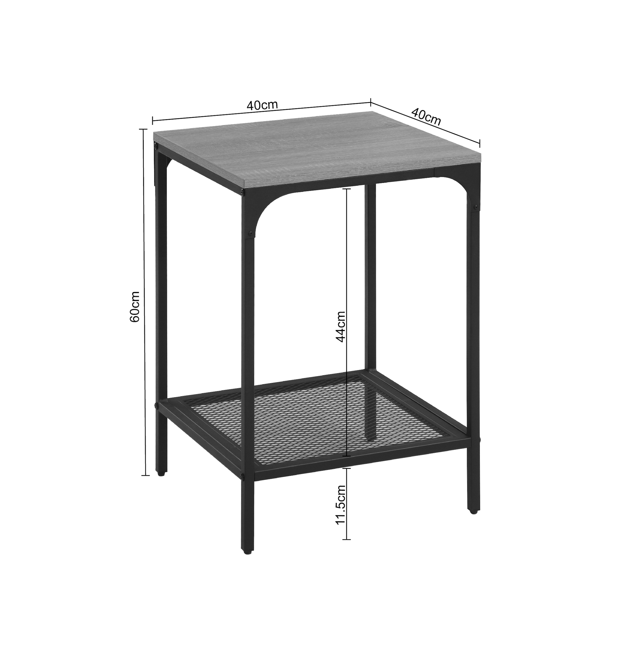 GOODproduct Beistelltisch »Amance, TOPSELLER!, OTTOs Choice« mit ABS-Kante, verstellbaren Füssen und kompakten Massen, Breite 40 cm