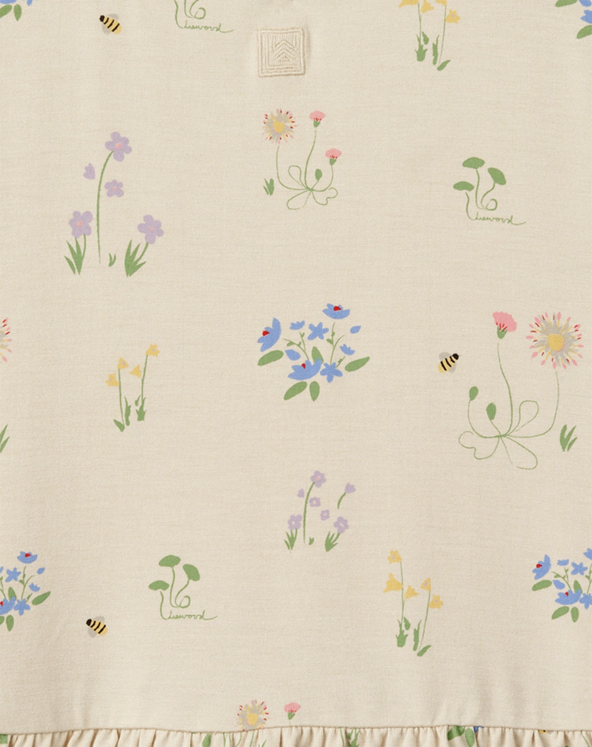 T-Shirt MARGIT FLORA in sandy