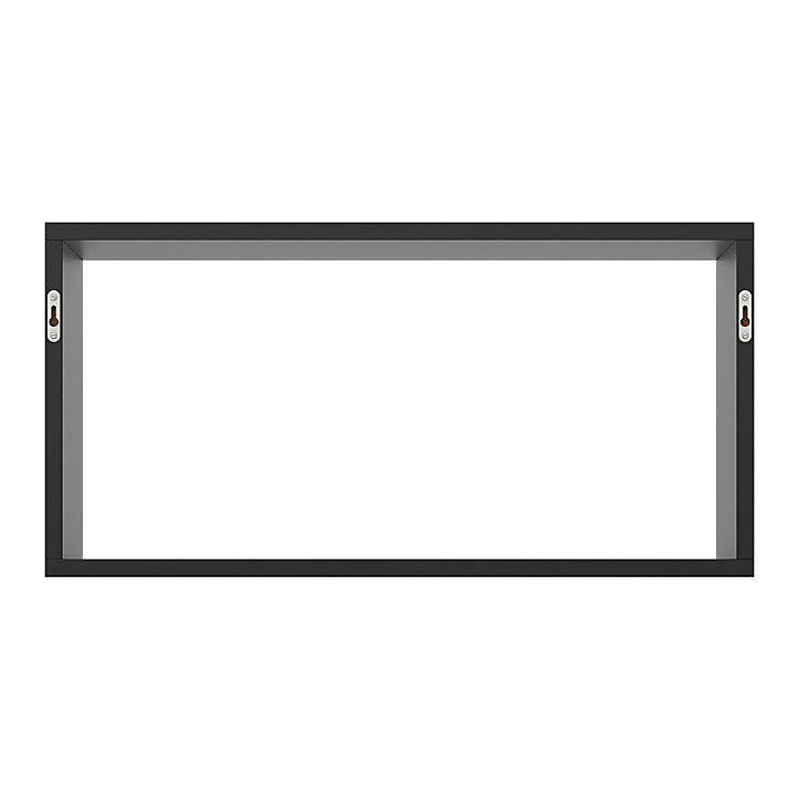 Étagère murale rectangulaire GoodHome Rigga noir L. 60 cm