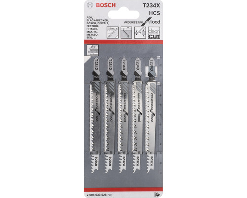 Bosch T 234 X decoupeerzaagblad, 5-pack