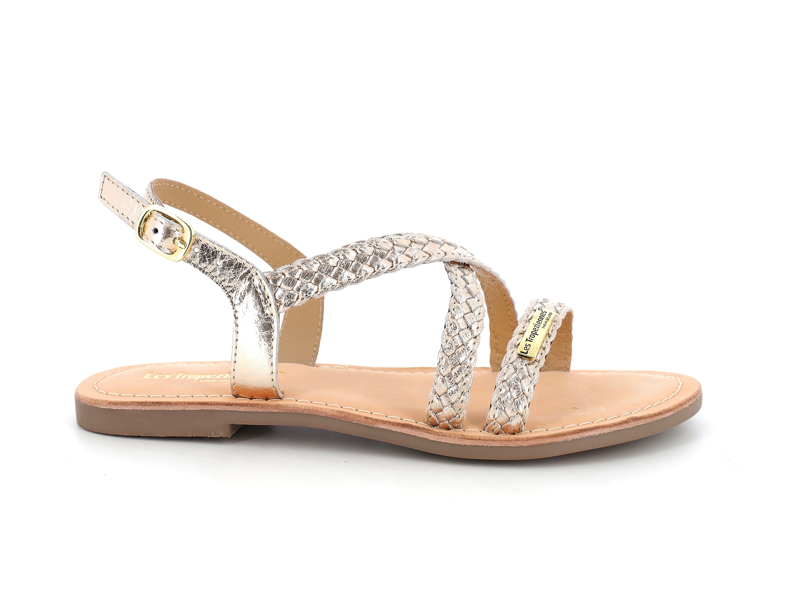 Les tropeziennes-DIAMS Cuir Or