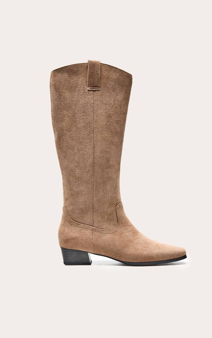 Champignon Bottes Western Bout Rond En Synthétique