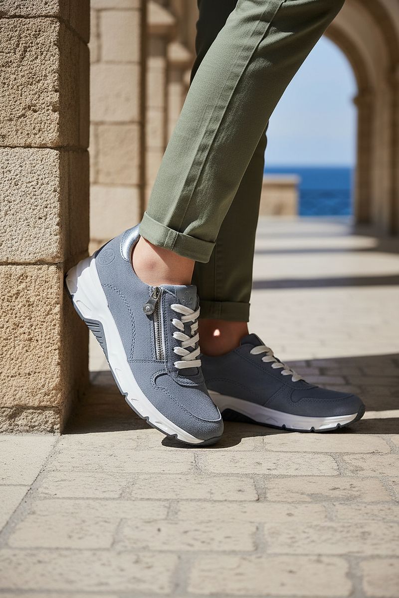 Rieker Sneakers Blauw Dames