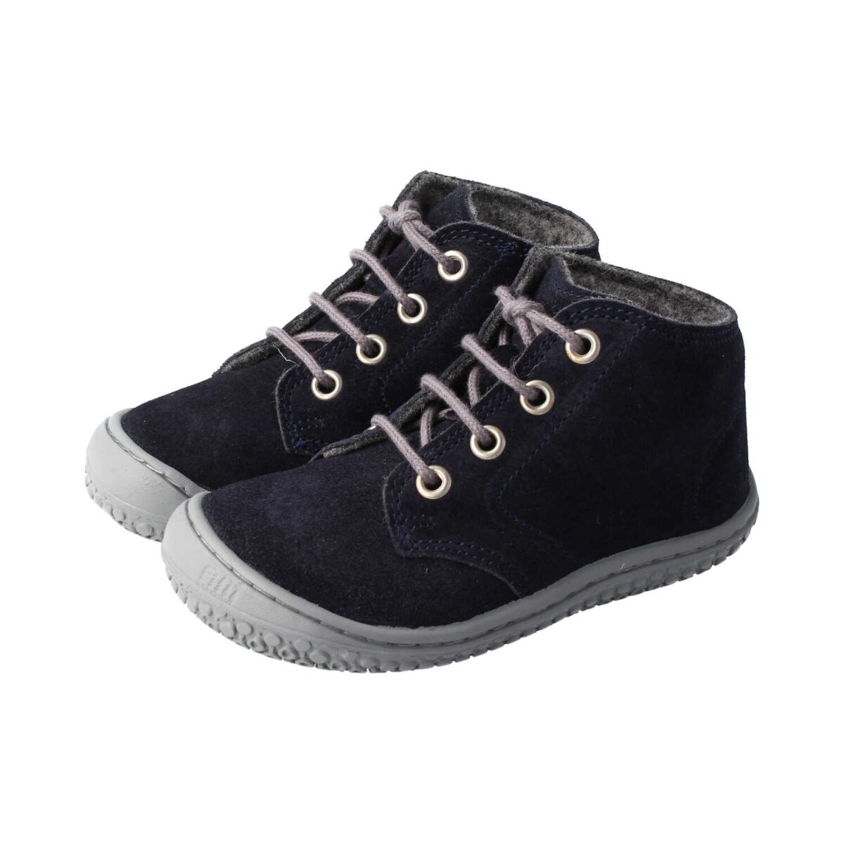 SL40011-F2 navy SQUIRREL velours fleece laces Weite/S