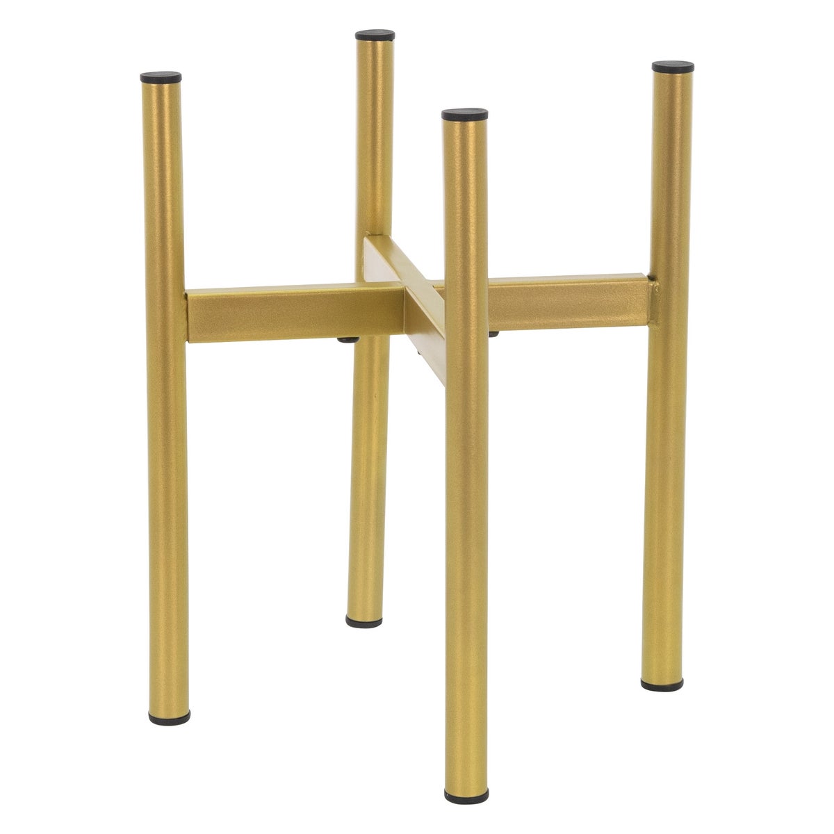 ML-Design Bloemenstandaard, Goud, 18-25x18-25x30 cm, Verstelbare, Moderne Bloempotstandaard, Stevige Metalen Plantenstandaard, Verstelbare Bloempothouder, Bloempotdecoratie, Bloemenhouder
