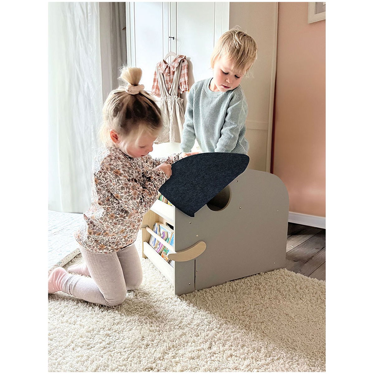 small footsmall foot   Spielzeugbox mit Sitz und Rollen Elefant Wildlife