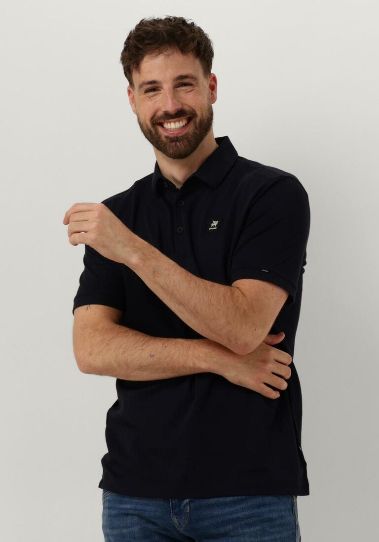 VANGUARD blauwe vanguard polo short sleeve polo raschel interlock