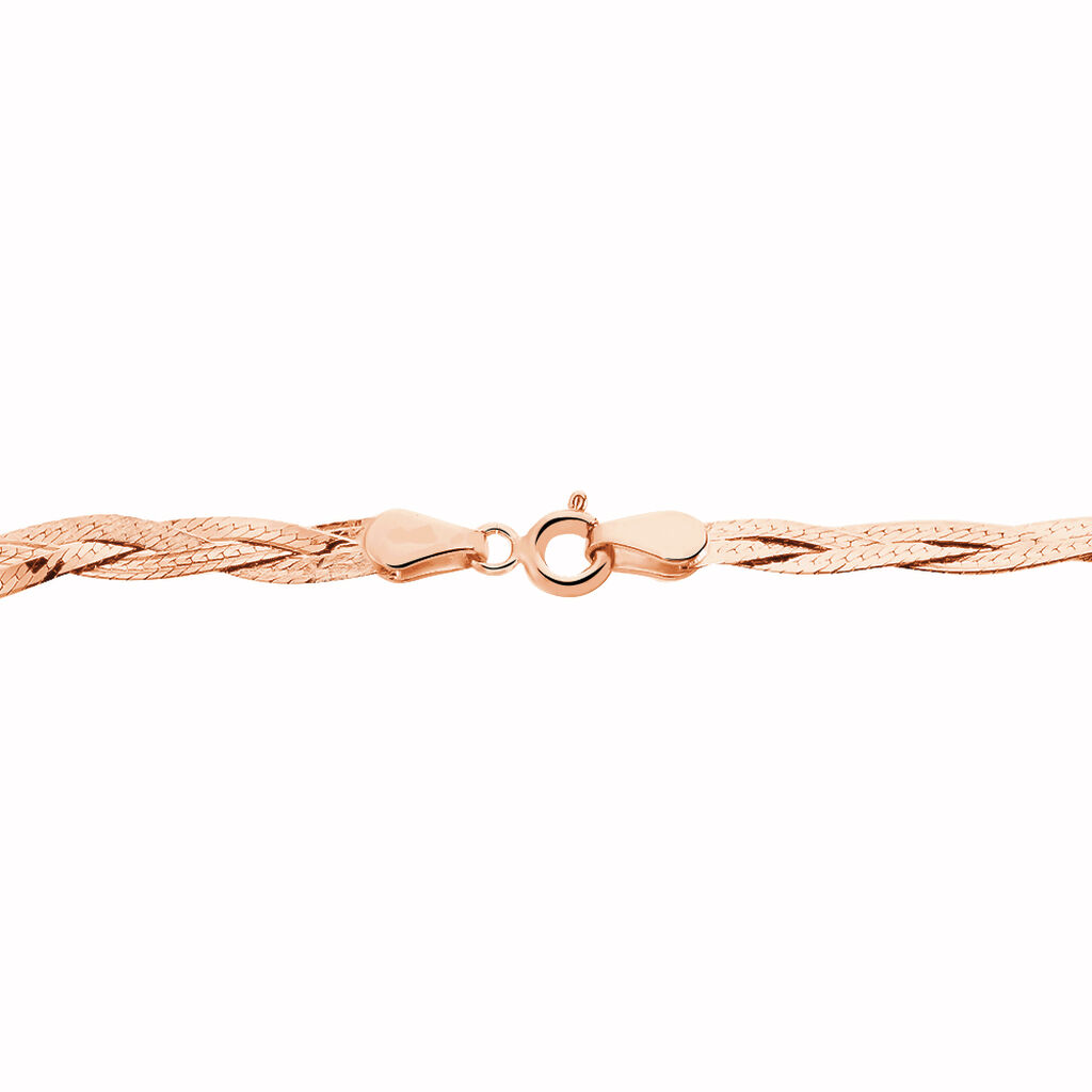 Bracelet Anaisaae Tresse Or Rose