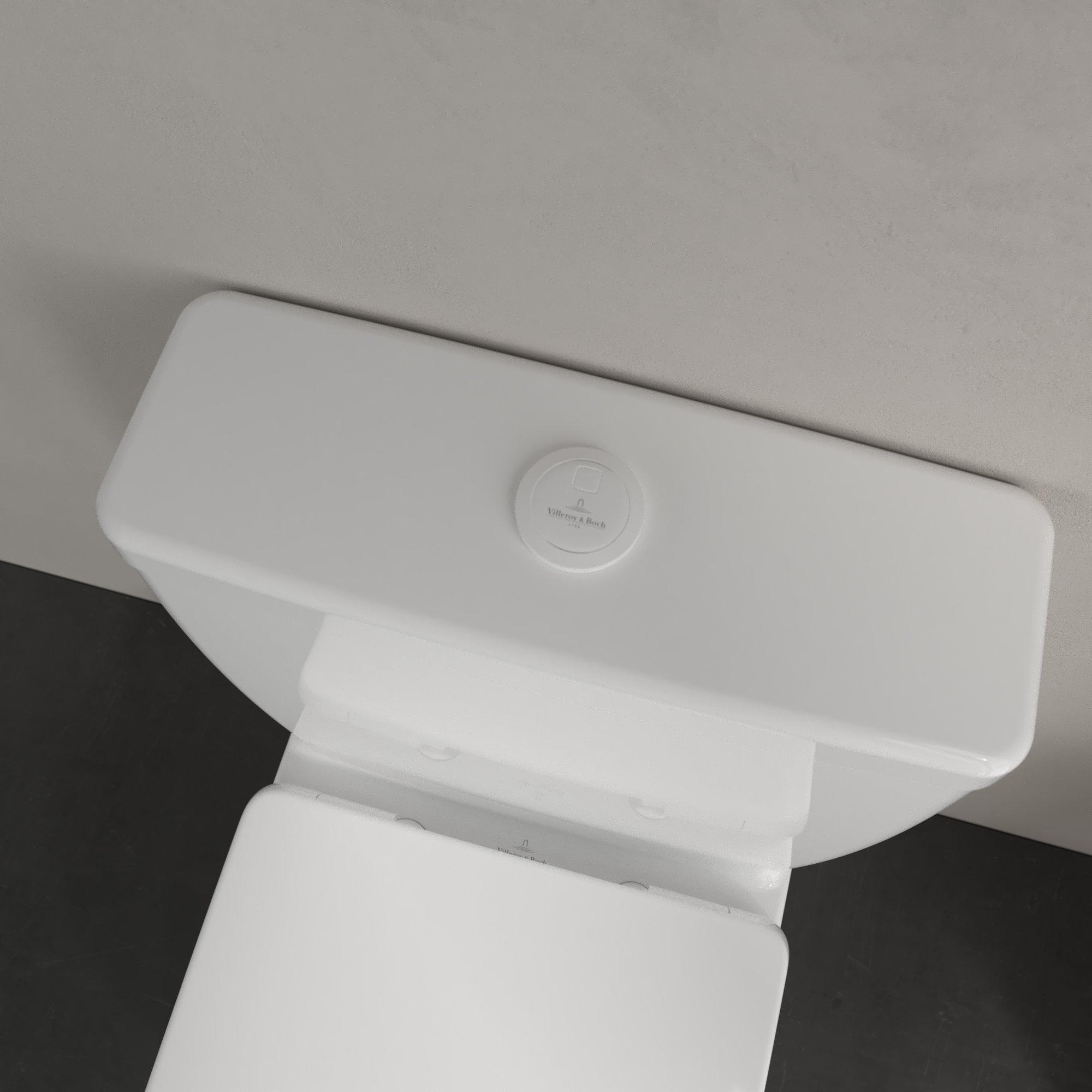 Villeroy & Boch O.novo compact randloos duoblok toilet CeramicPlus wit glans