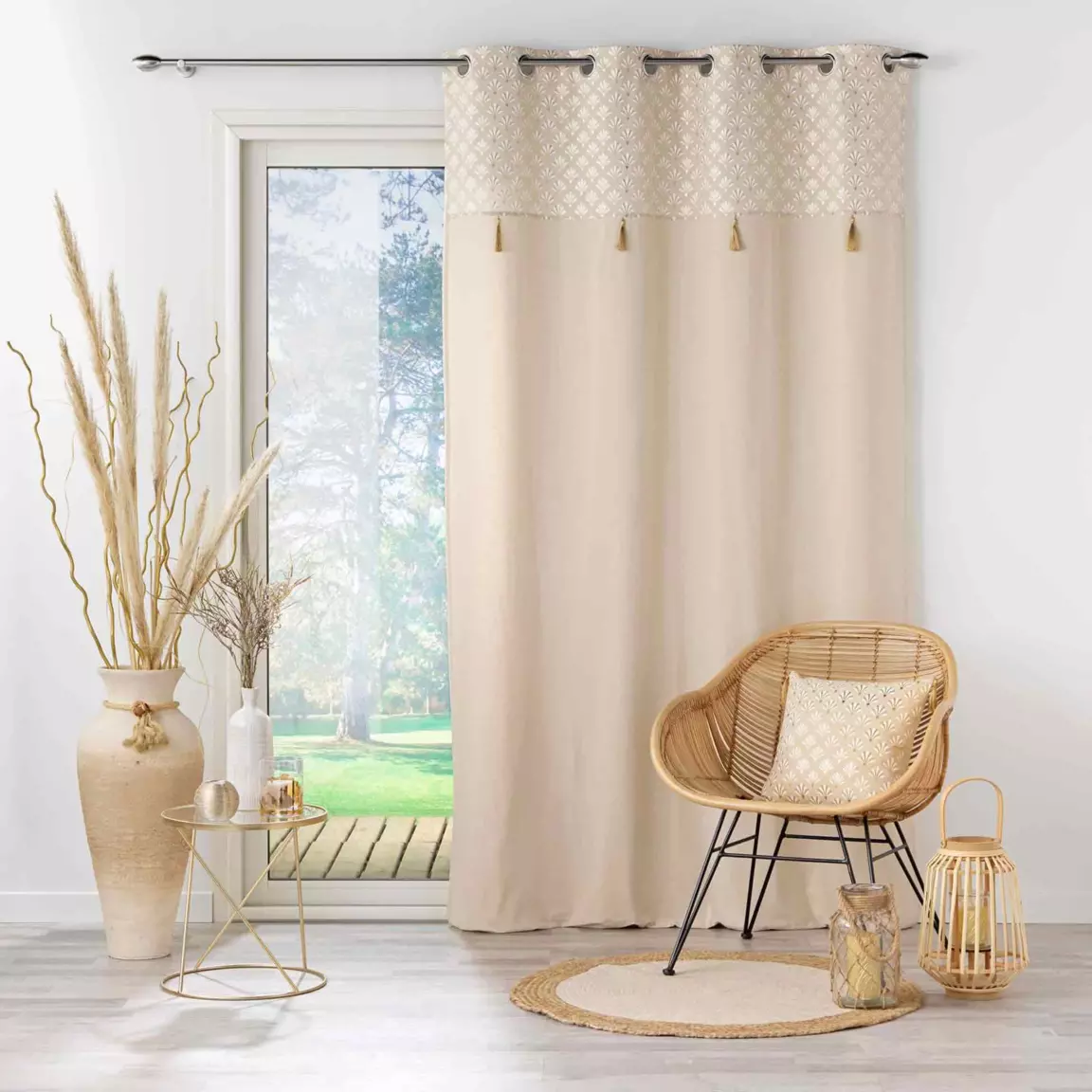Rideau coton (140 x 240 cm) Rafina Beige
