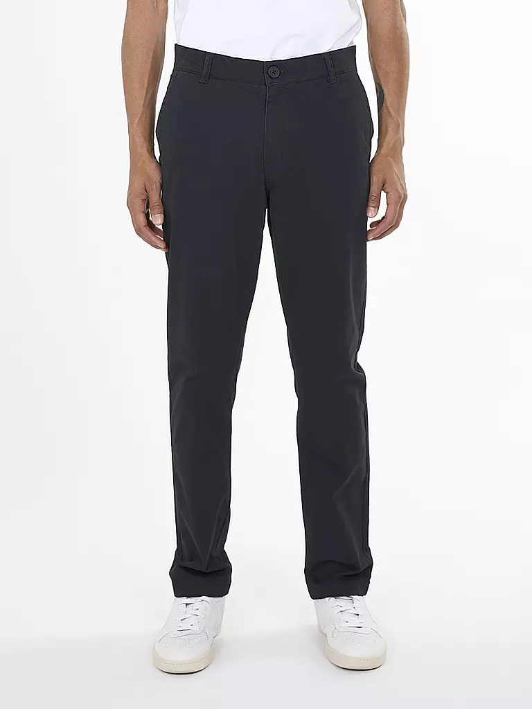 KNOWLEDGE COTTON APPAREL Chino LUCA schwarz
