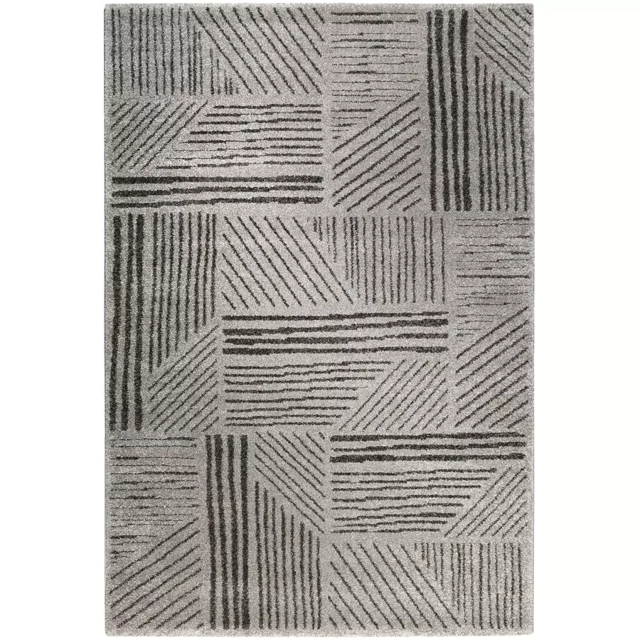 Esprit Kurzflorteppich Scribble grau
