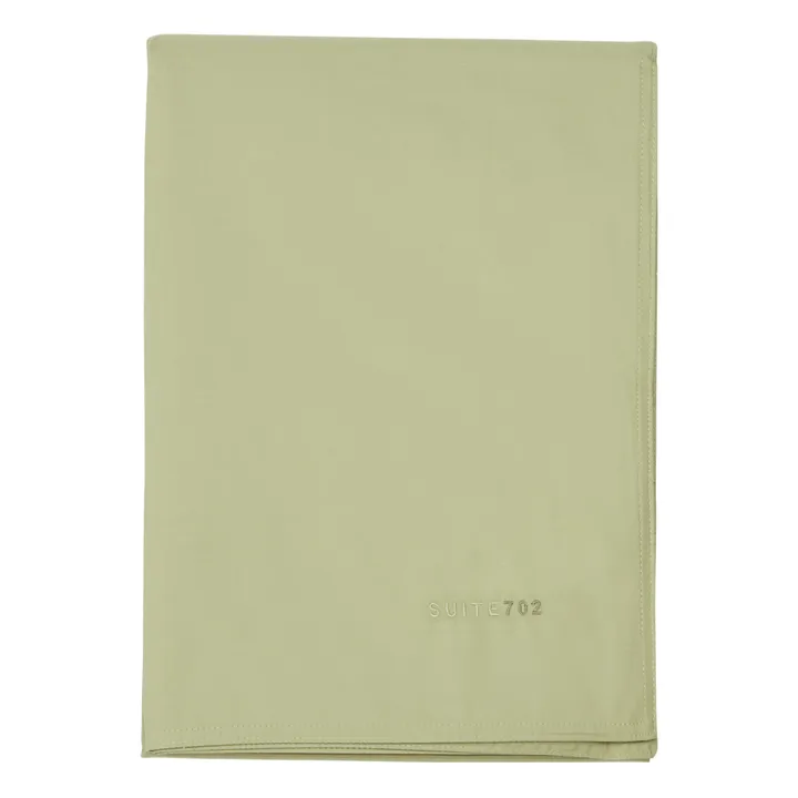 Suite 702 Housse de couette en percale organique | Vert pistache
