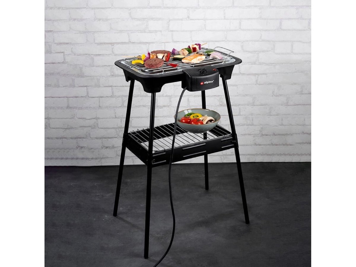 Alpina 2000W 2-in-1 elektrische barbecue