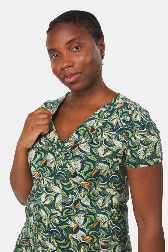 Tranquillo Tranquillo V-hals T-Shirt Dames