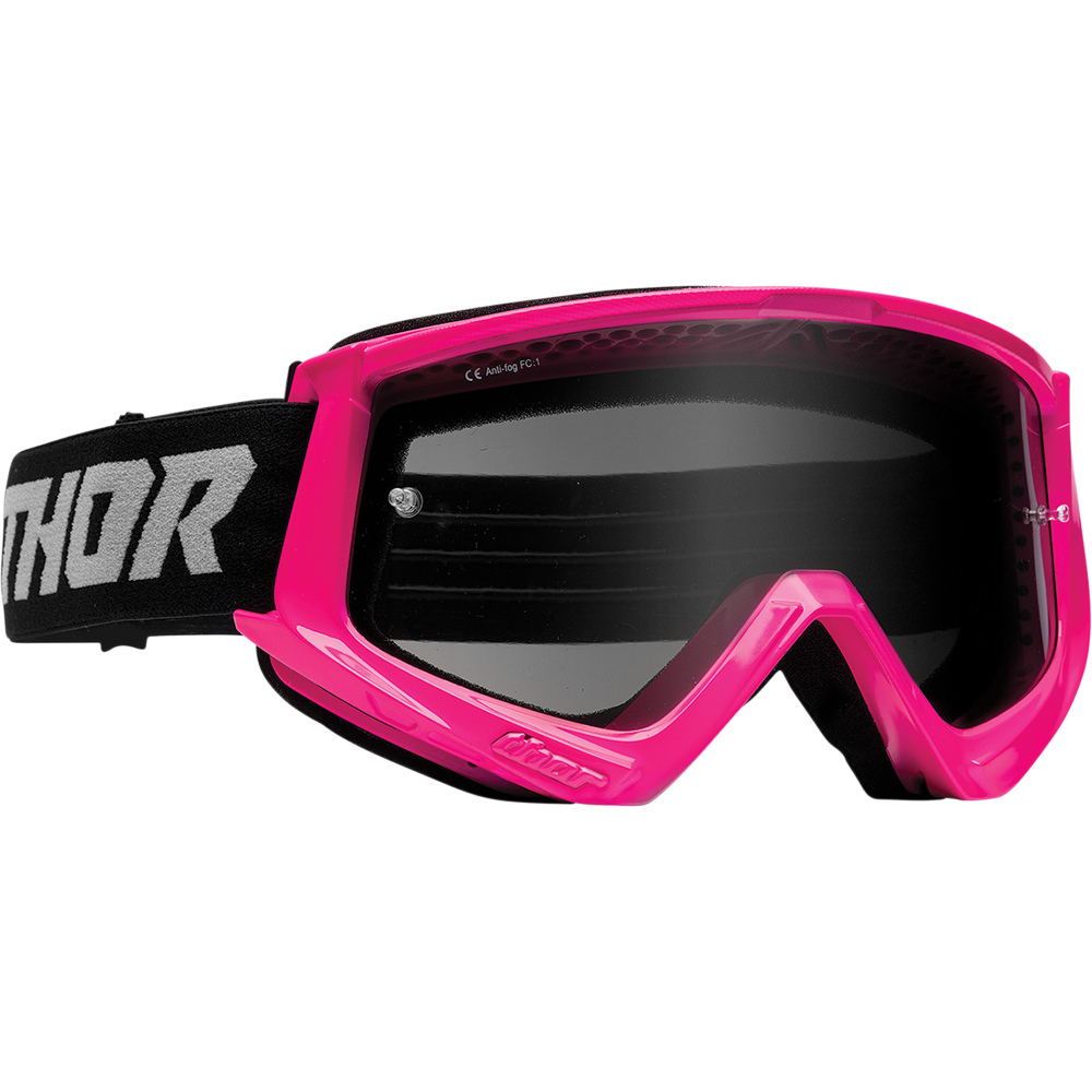 Thor Motocross - Masque Combat Sand Racer Rose fluo / Gris
